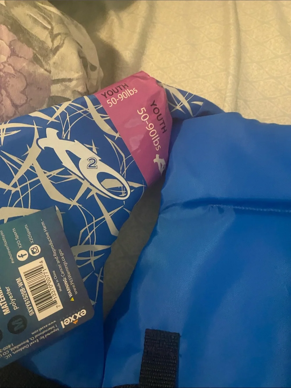 Exxel Youth Blue Swim Life Jacket Vest